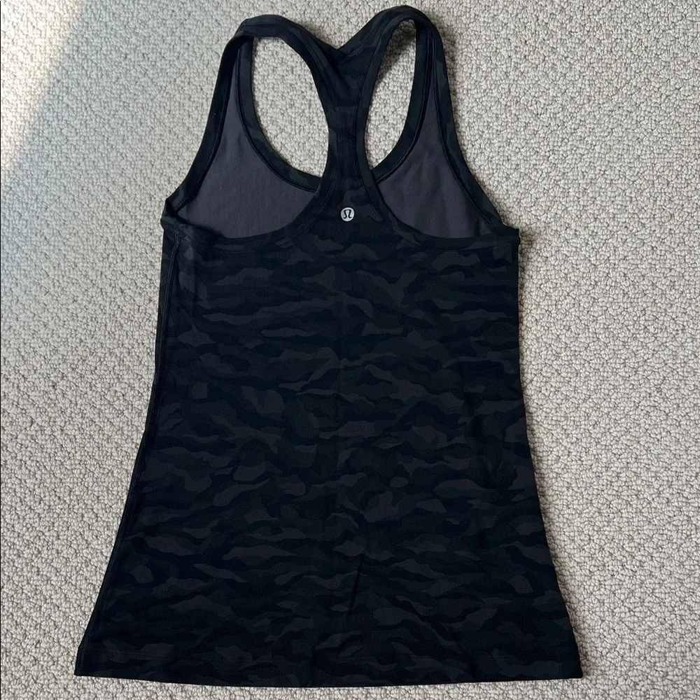 lululemon athletica Black Camo Tank Top
